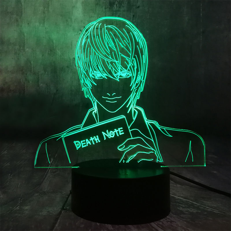  Ʈ Yagami 3D NightLight LED 7   ġ ư ̺  USB   ħ   